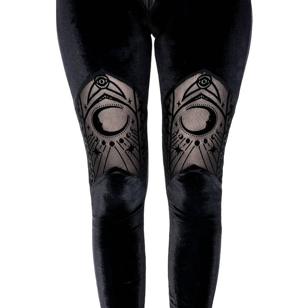 Restyle - Cathedral crescent moons Gamaschen - Schwarz